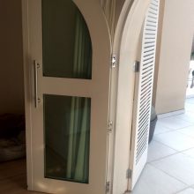 porta blindada em vidro